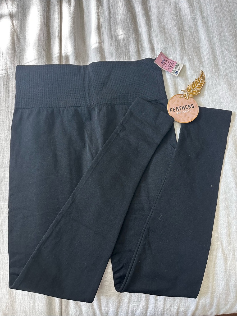 Black Maternity Leggings - High Waist Comfort NWT